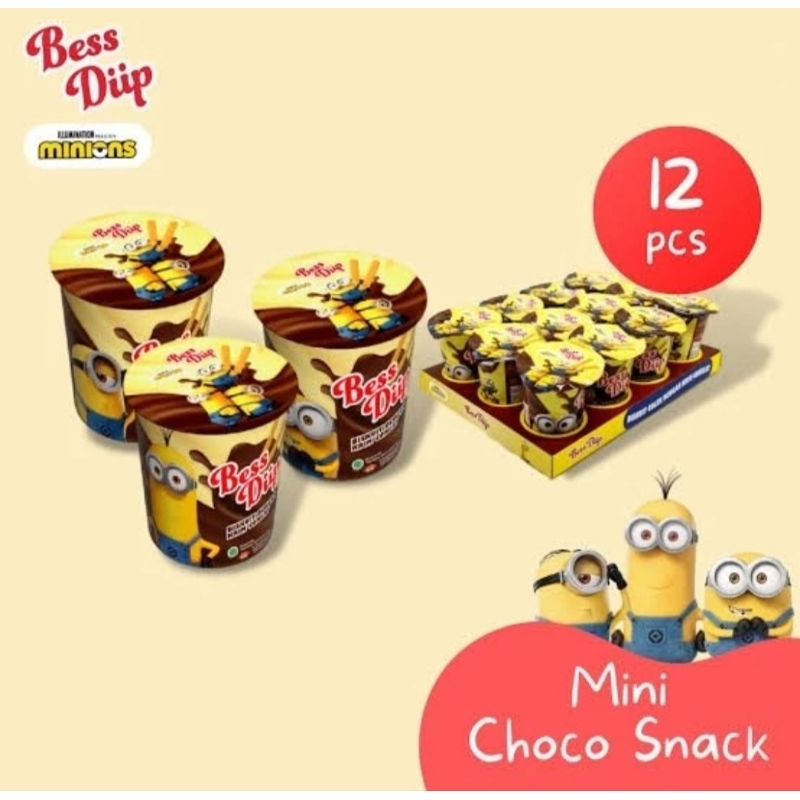 

Bees Diip Biskuit Colek Dengan Krim Cokelat Isi 12 Pcs (12 x 8 Gr)