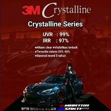 3M CRYSTALLINE kaca film mobil