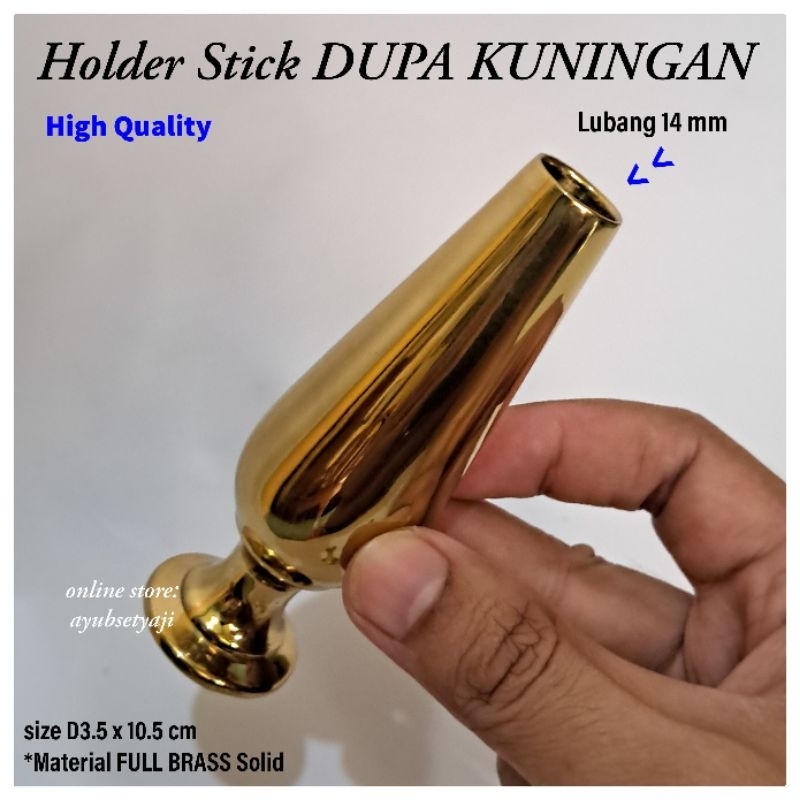Holder Stick Dupa Kuningan 03 / Tempat Bakar Dupa Hio Lo / Vas Bunga antik BRASS wadah bakar stik pe