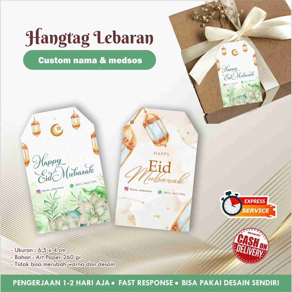 

Hangtag Lebaran / Idul Fitri / Eid mubarak / Price tag / Label tag