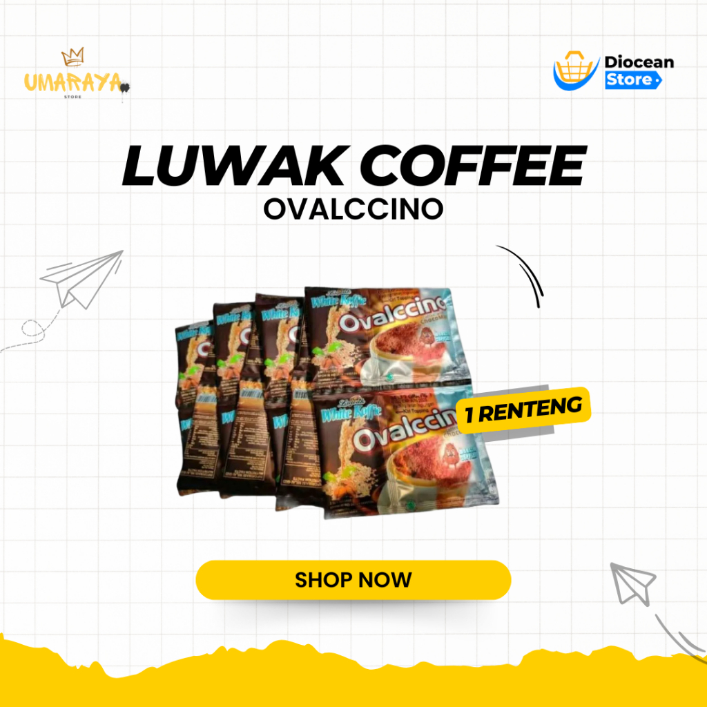 

Ovalccino / Luwak White Koffie Ovalccino 1 renceng dapat 15pcs
