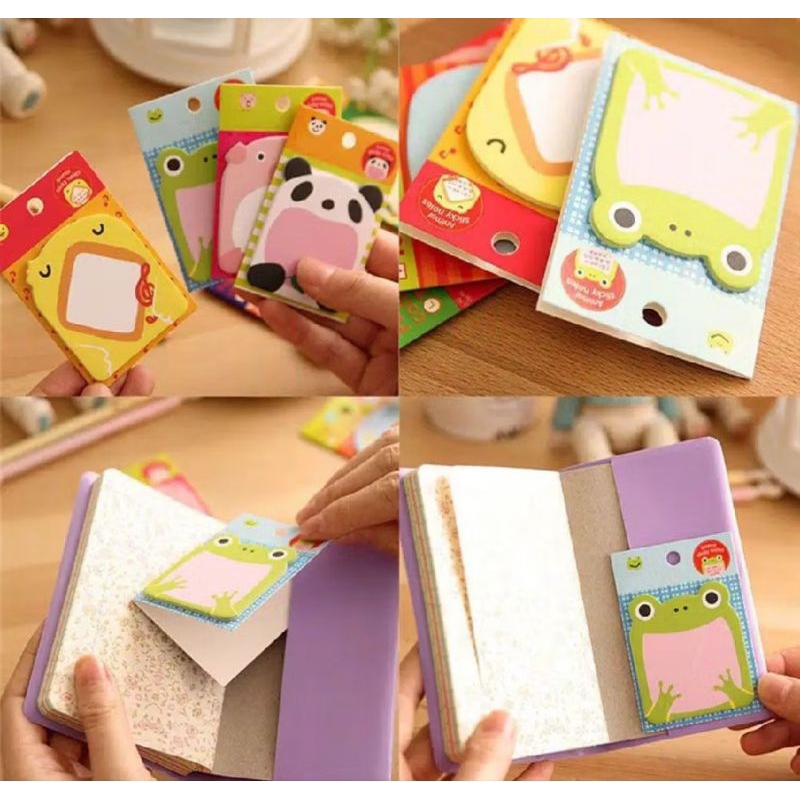 

Sticky Notes Motif Hewan Tempelan Kertas Catatan Memo Note