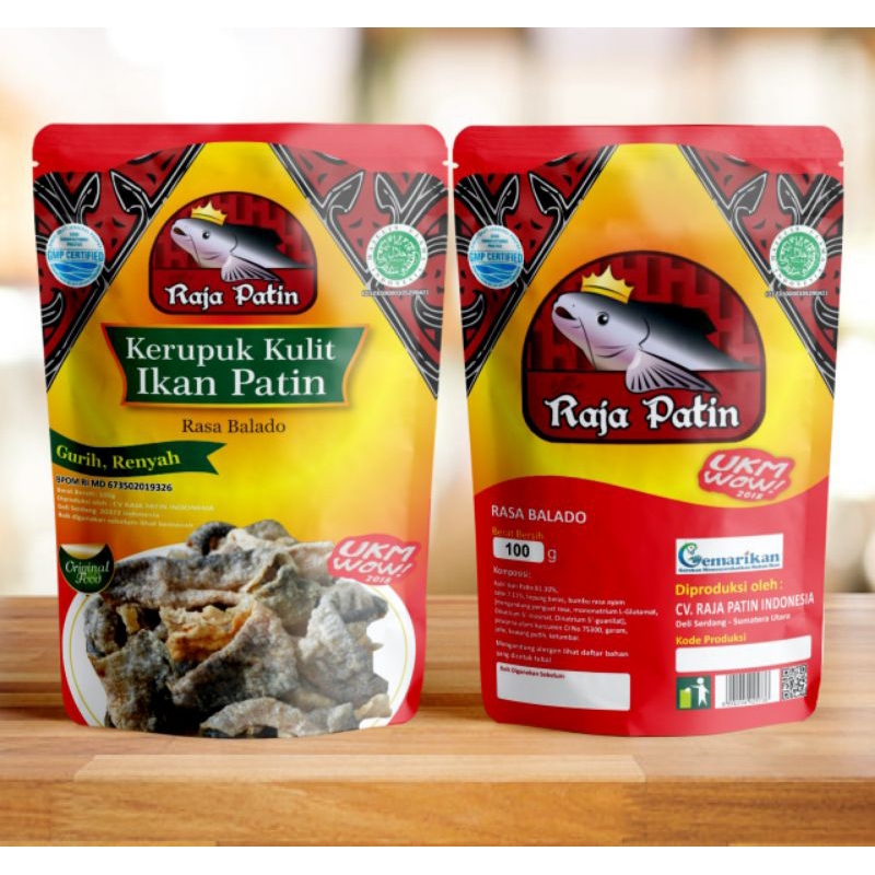 

Raja Patin Kerupuk Kulit Ikan Rasa Balado Gurih Renyah 100 gr