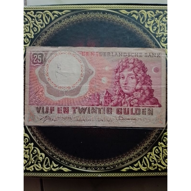 Uang Belanda 25 gulden 1955 vf
