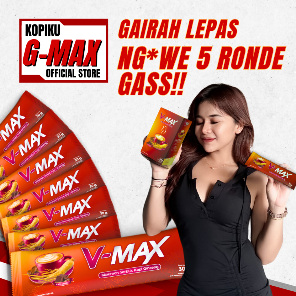

Minuman Kopi V-Max - G-MAX Tahan-Lama Kopi Ginseng Kopi Penambah Stamina Pria - V-max Wanita