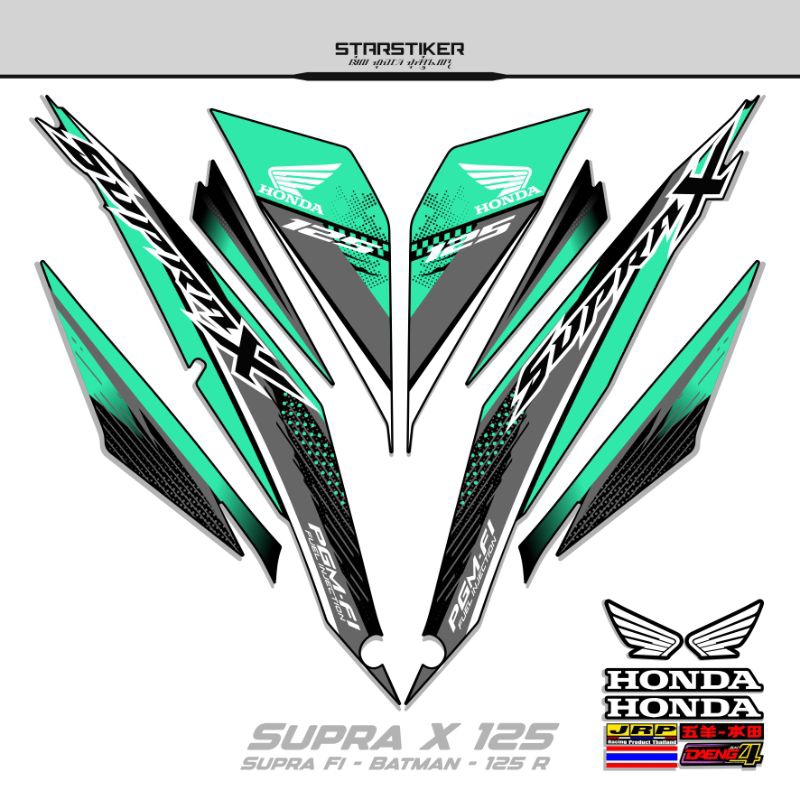 3/Striping Supra X 125 R/Stiker Supra X 125 Fi/Sticker/Supra-x 125 R/Wave 125 R/Stiping/List/Polet/2