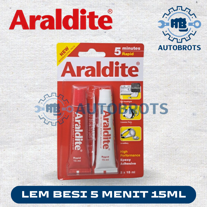 

Araldite Lem Besi Ephoxy 5 Menit Merah / Ephoxy Adhesive