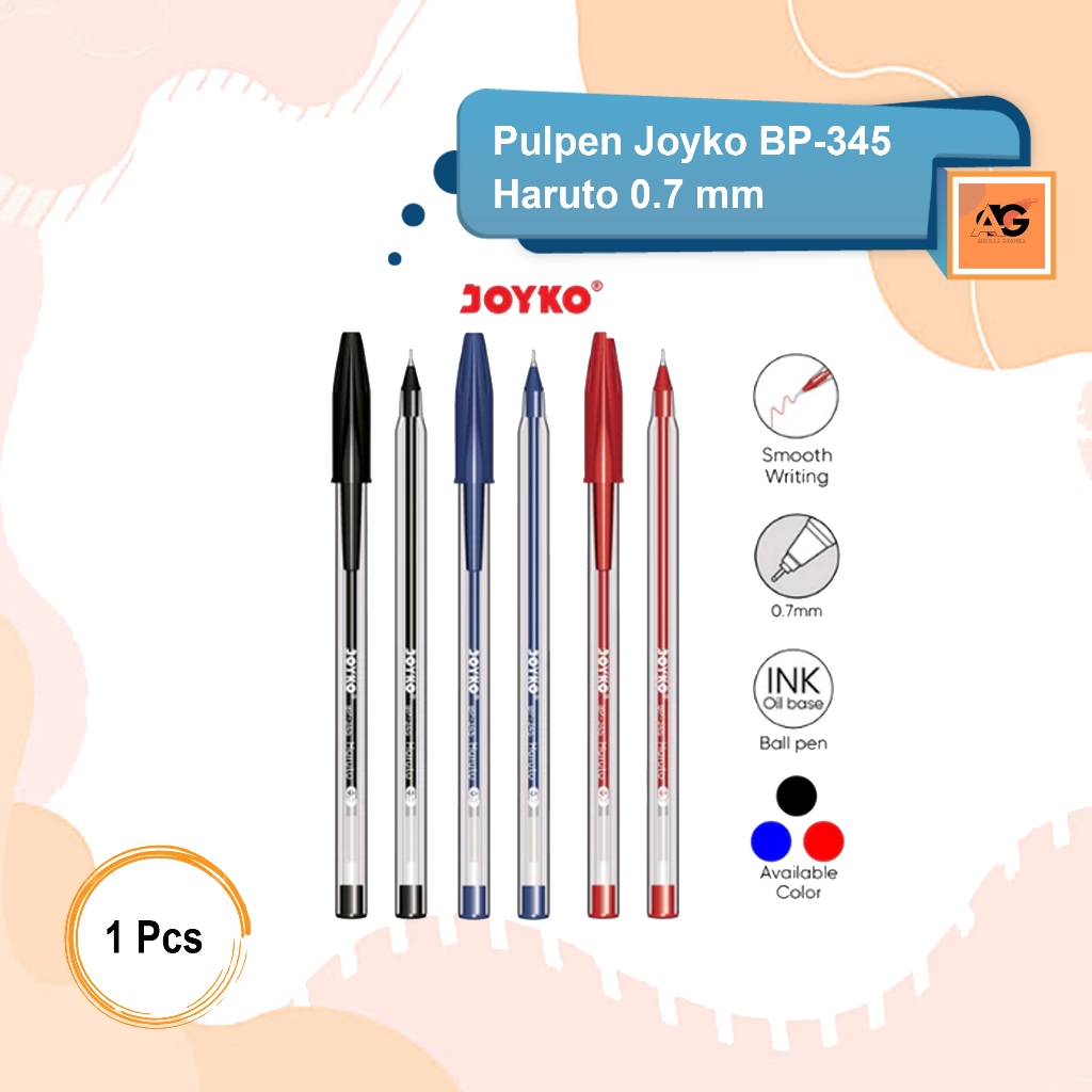 

BALL PEN JOYKO BP-345 HARUTO 0,7 MM | PULPEN JOYKO HARUTO 0,7MM (1 pcs)