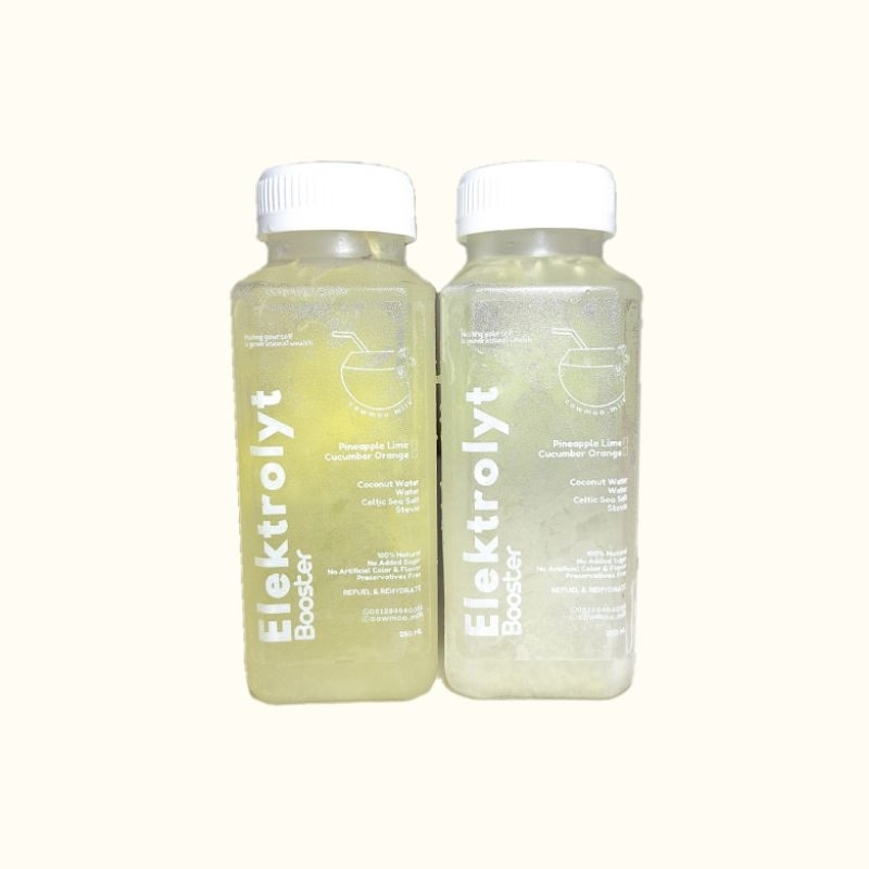 

ELEKTROLYT BOOSTER - Coconut Water | Pineapple • Cucumber • Replenish & Rehydrate [Minuman Elektrolit, Dairy Free, Lactose Free, No Added Sugar]