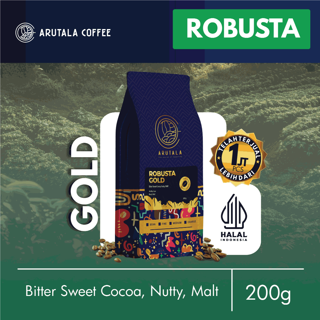 

ARUTALA Kopi Robusta Gold 200 gram
