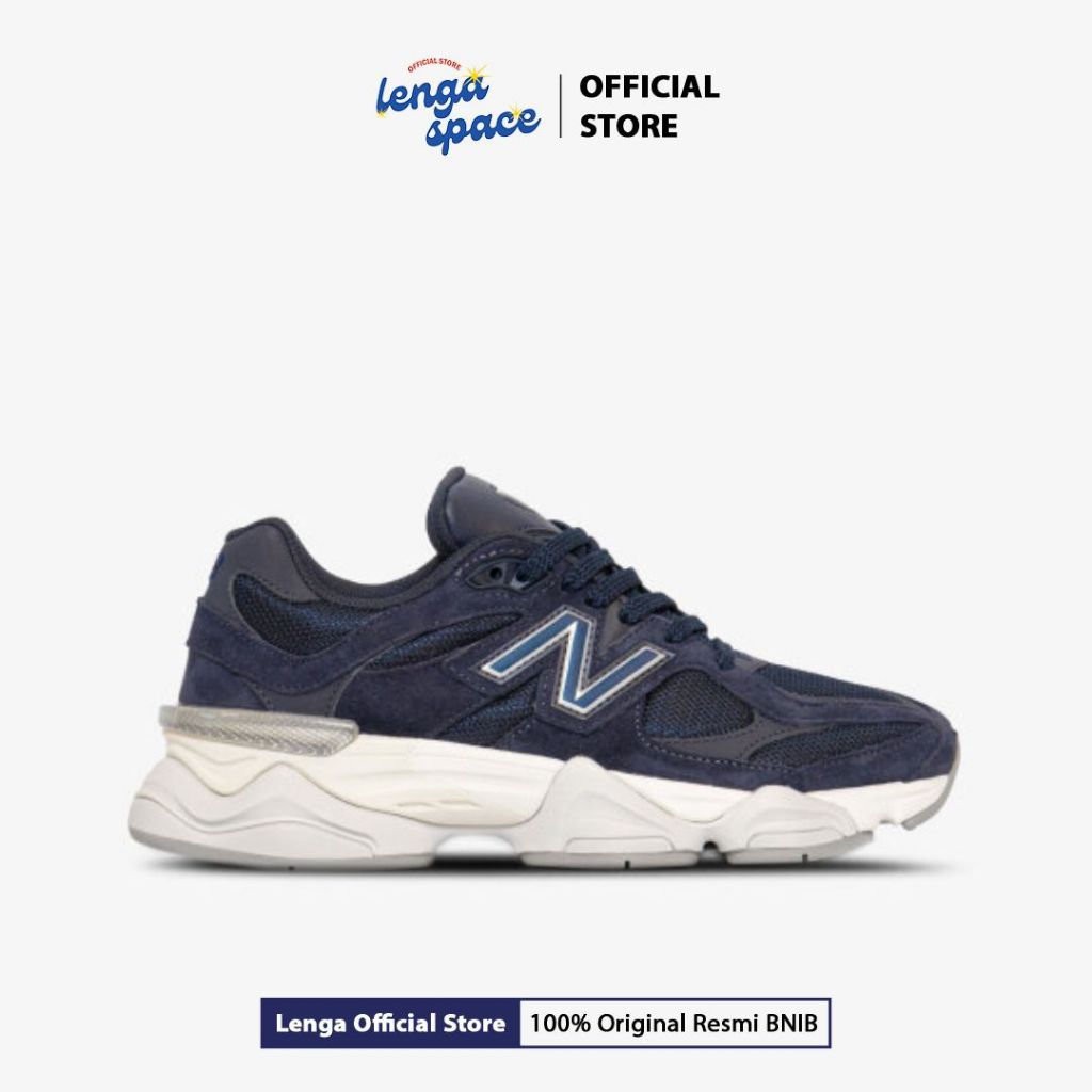 Sepatu Sneakers Pria NB9060 Pigskin - Navy (U9060NV) Original