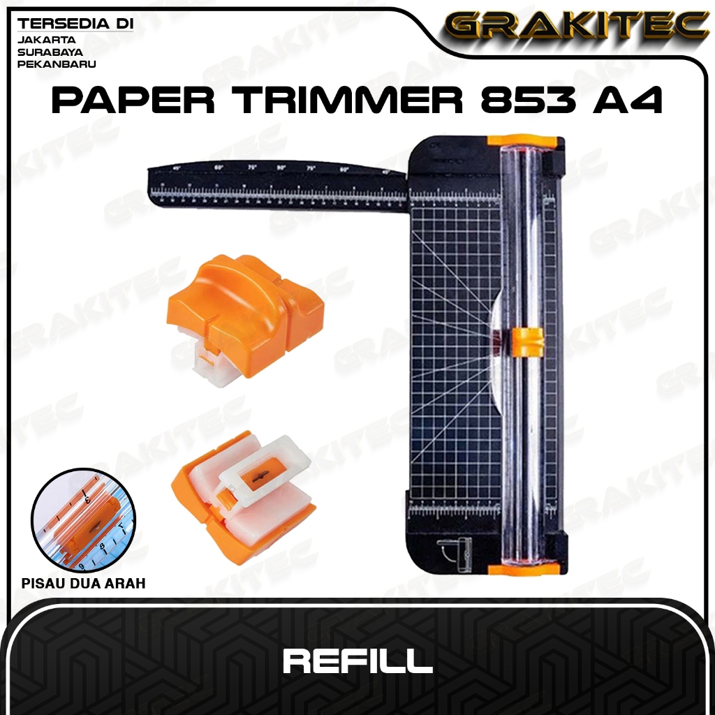 

REFILL Paper Trimmer / Pemotong Kertas GRAKITEC 853 A4 Atau 857 A5
