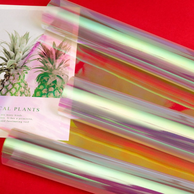 

20 LEMBAR Flower Wrapping Paper kertas buket Hologram Bouquet Bunga Cellophane Transparant KB019