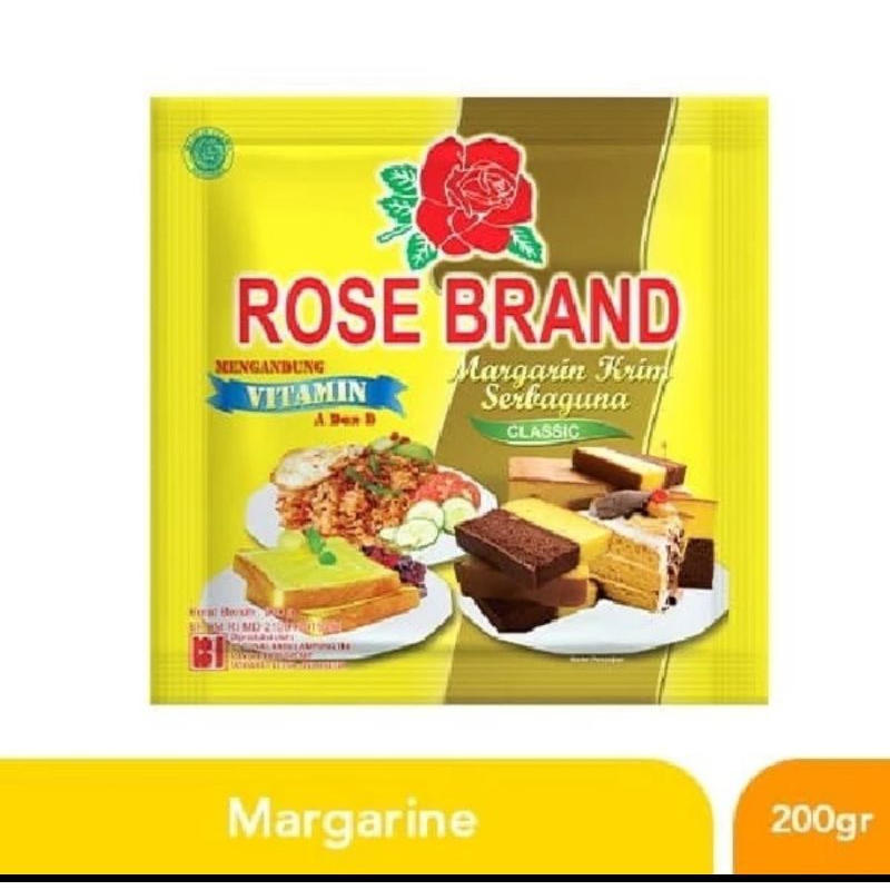 

FREE PACKING- Rose Brand Margarine Serbaguna 200gr