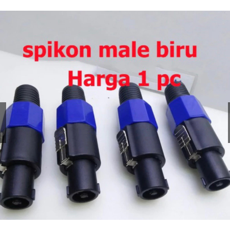 JACK JEK AUDIO SPIKON SPEAKON BUNTUT BIRU MALE NEUTRIK ASLI ORIGINAL KUALITAS BAIK