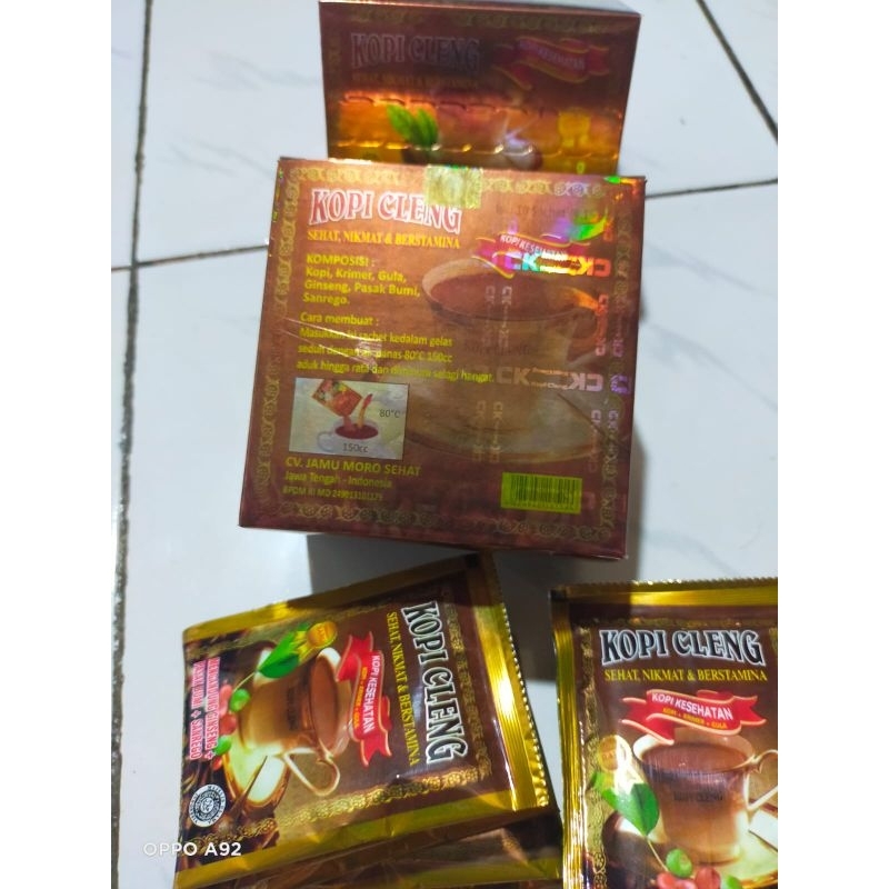 COD Termurah Kopi Ko 1 Box isi 10 Sachet Kopi Bubuk K-cleng