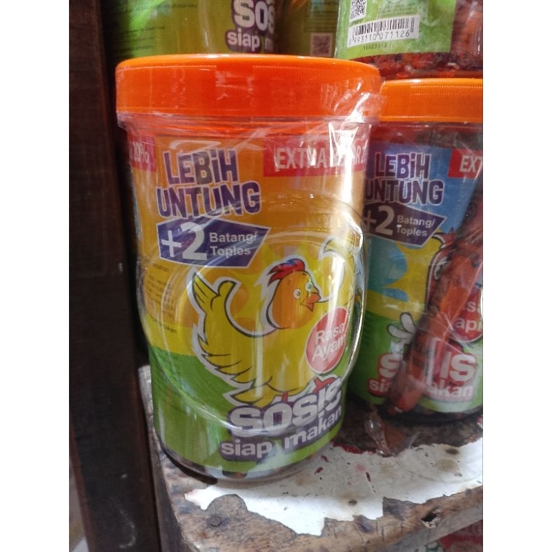 

sosis sonice kemasan toples isi lebih untung rasa ayam