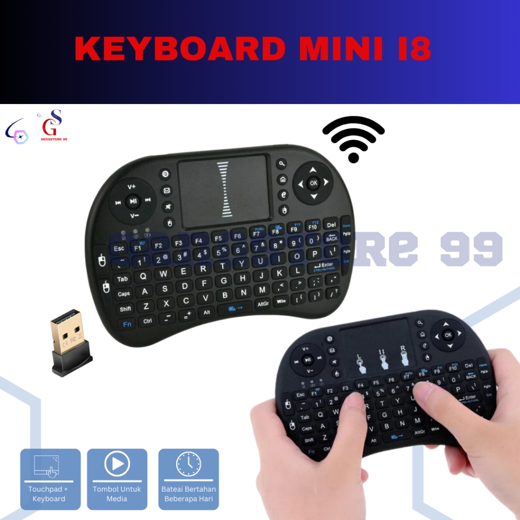 Keyboard Mini I8 / Mini Keyboard Wireless i8 2.4G / Mini Keyboard i8 Wireless Touchpad Mouse/ Keyboa