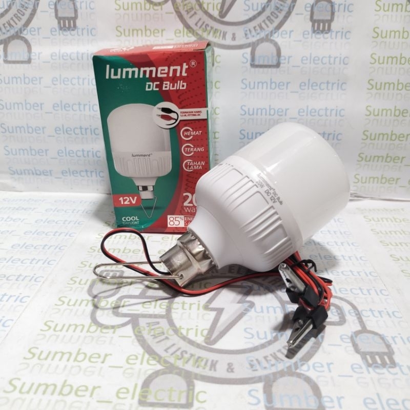 lampu bohlam LED DC 12 volt 20 watt LUMMENT