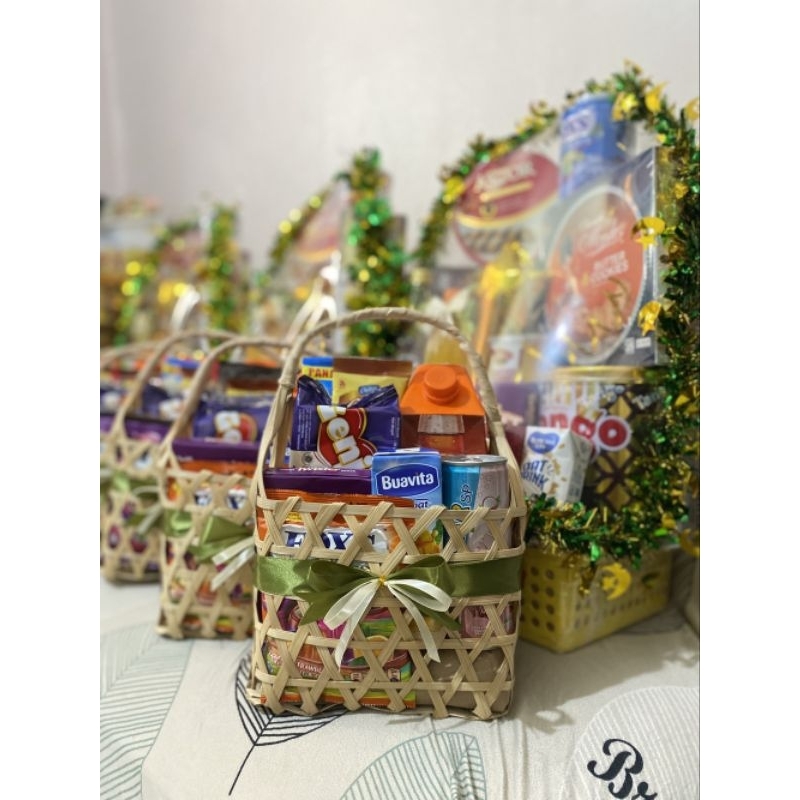 Tas Keranjang Bambu / Tas Hampers Lebaran