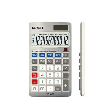 

TBMO KALKULATOR TARGET SX-200 CHECK&CORRECT
