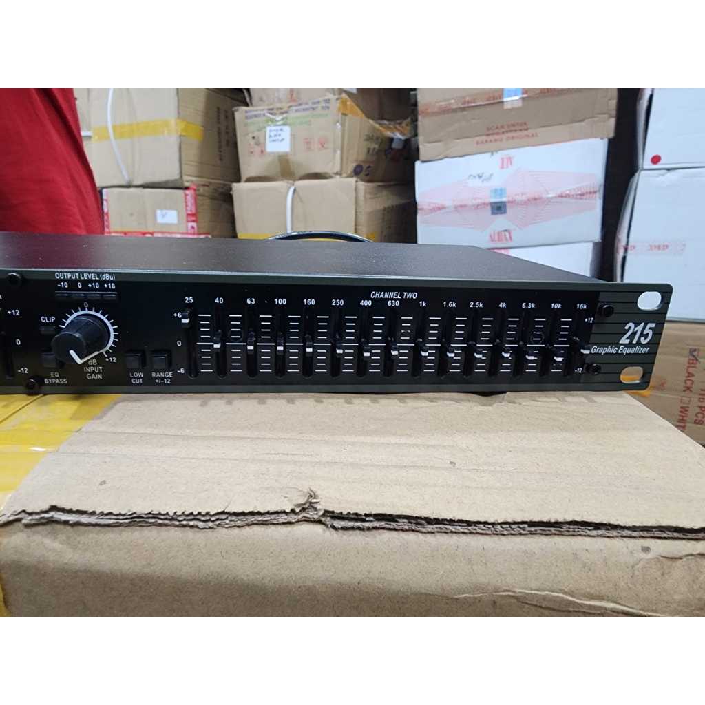 equalizer eq DBX 215 / DBX215 XL – HITAM- stereo 2 x 15 band