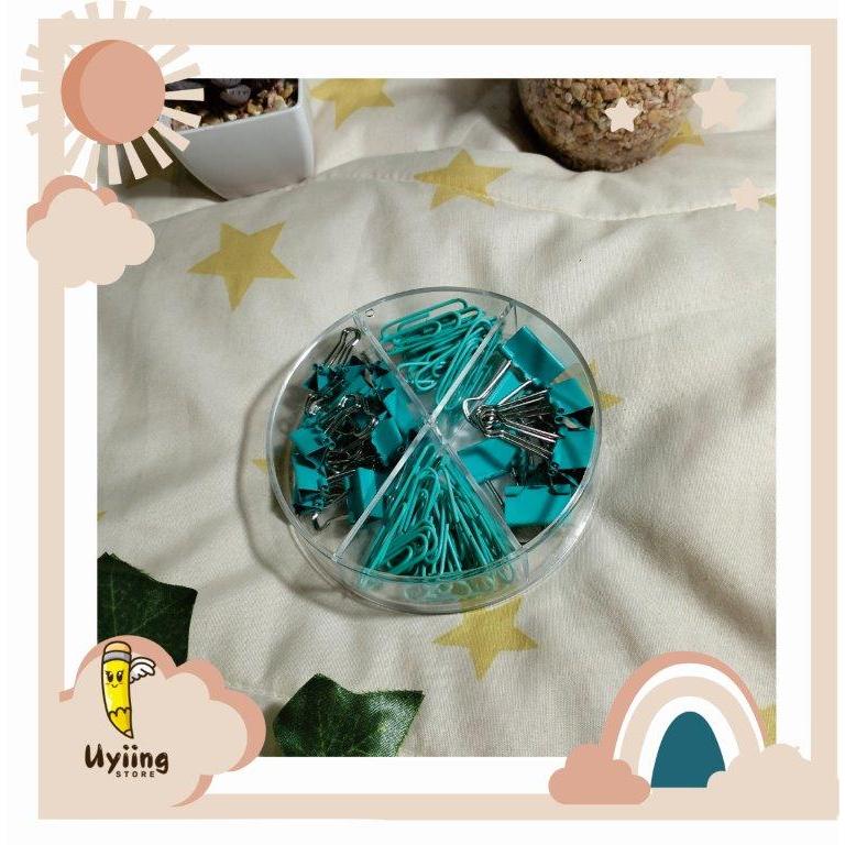 

Clip set / Klip penjepit kertas joyko 4 tipe