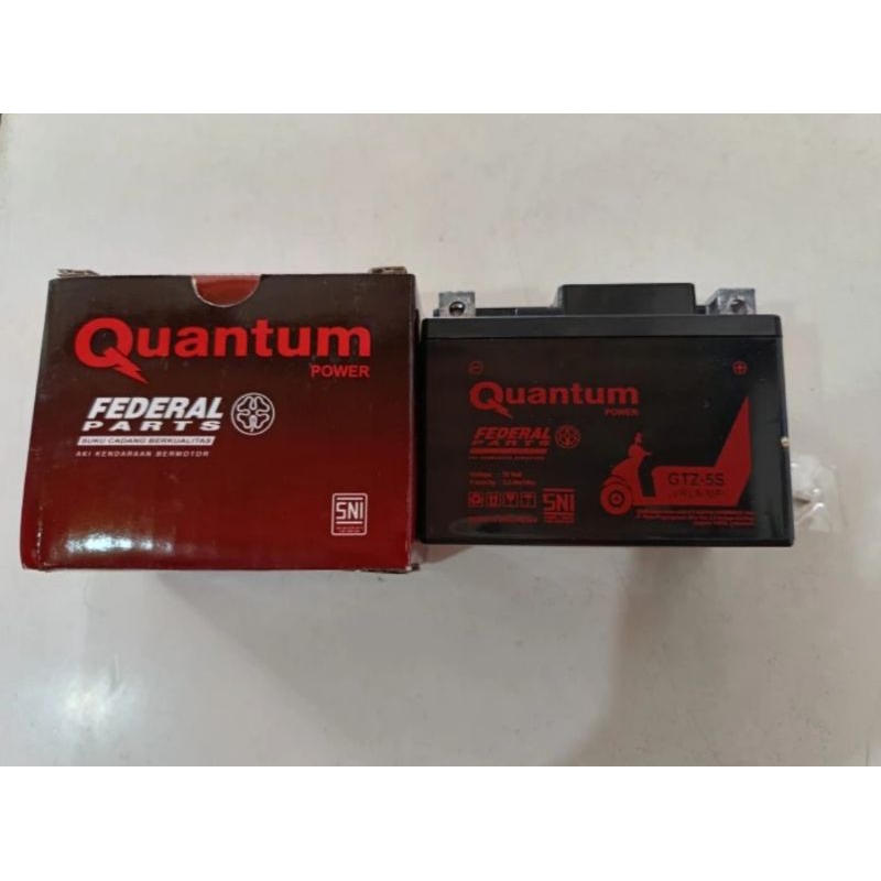 Aki GTZ5S Federal Quantum Astra 12V 3.5aH (Beat Vario Scoopy Mio M3 Mio J)