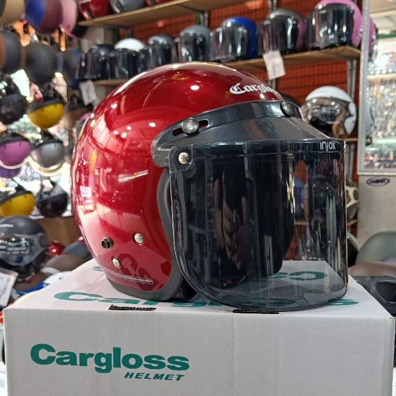 Bogo Helm Cargloss Premium Helm Kaca Datar Termurah