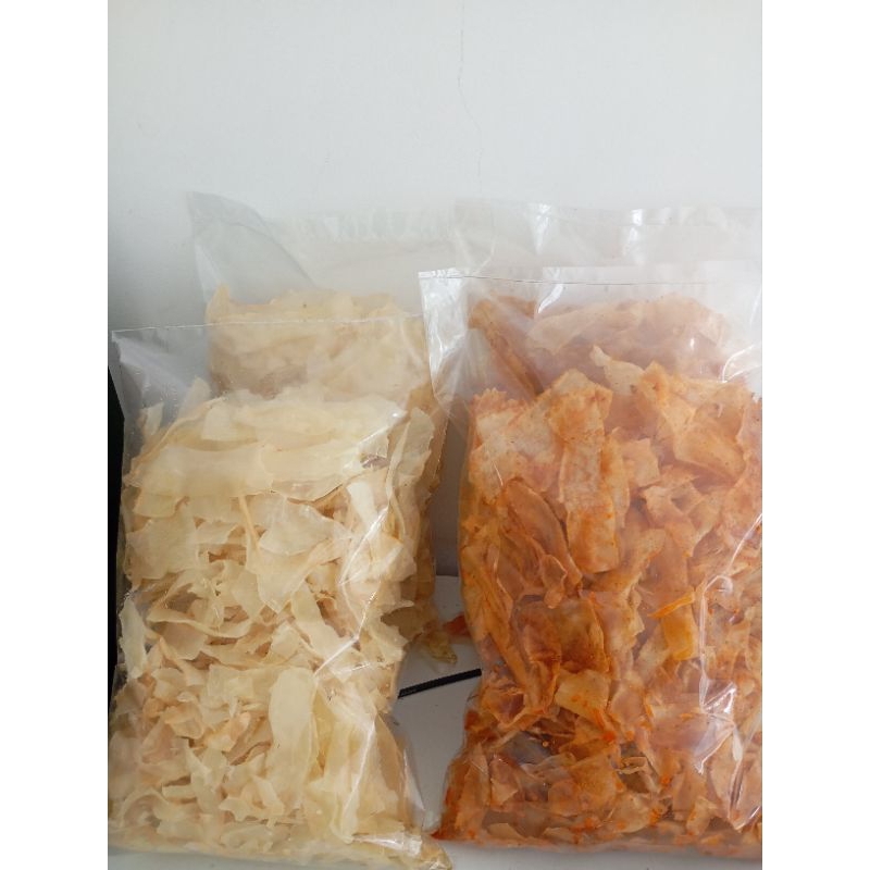 

keripik singkong 2 rasa pedas dan original 500gr+500gr