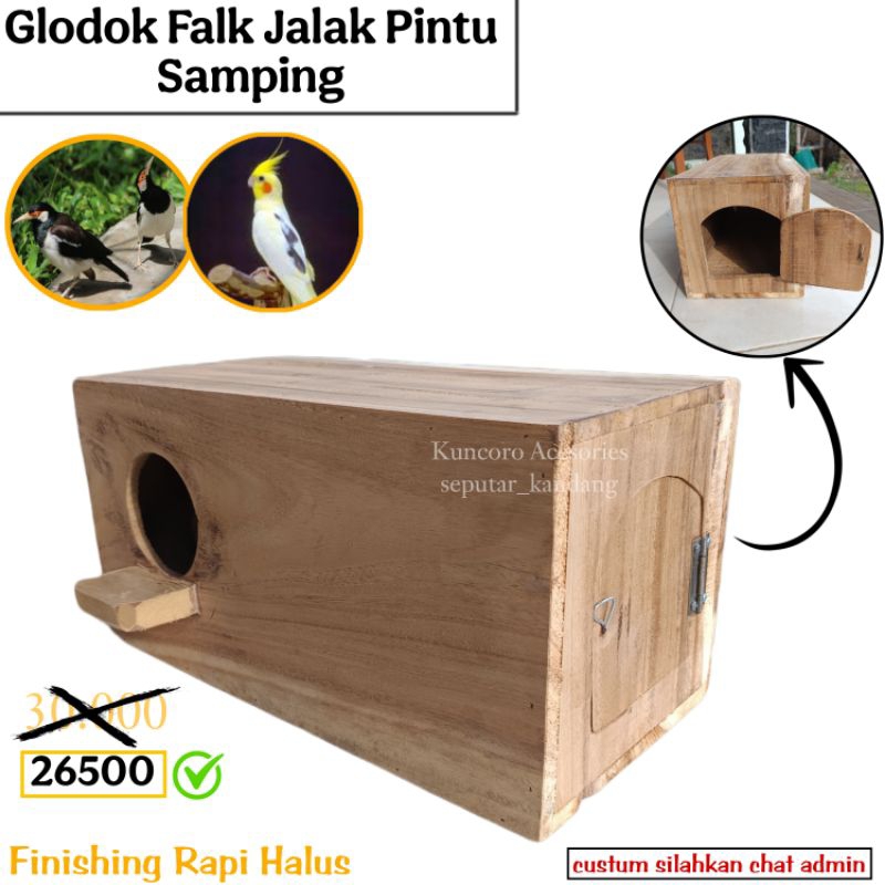 Glodok burung Falk Parkit Australia Sunconure atau Nuri Pintu Buka Samping