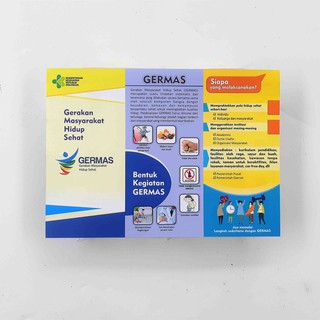 Leaflet / Brosur Germas, Leaflet Gerakan Masyarakat Hidup Sehat