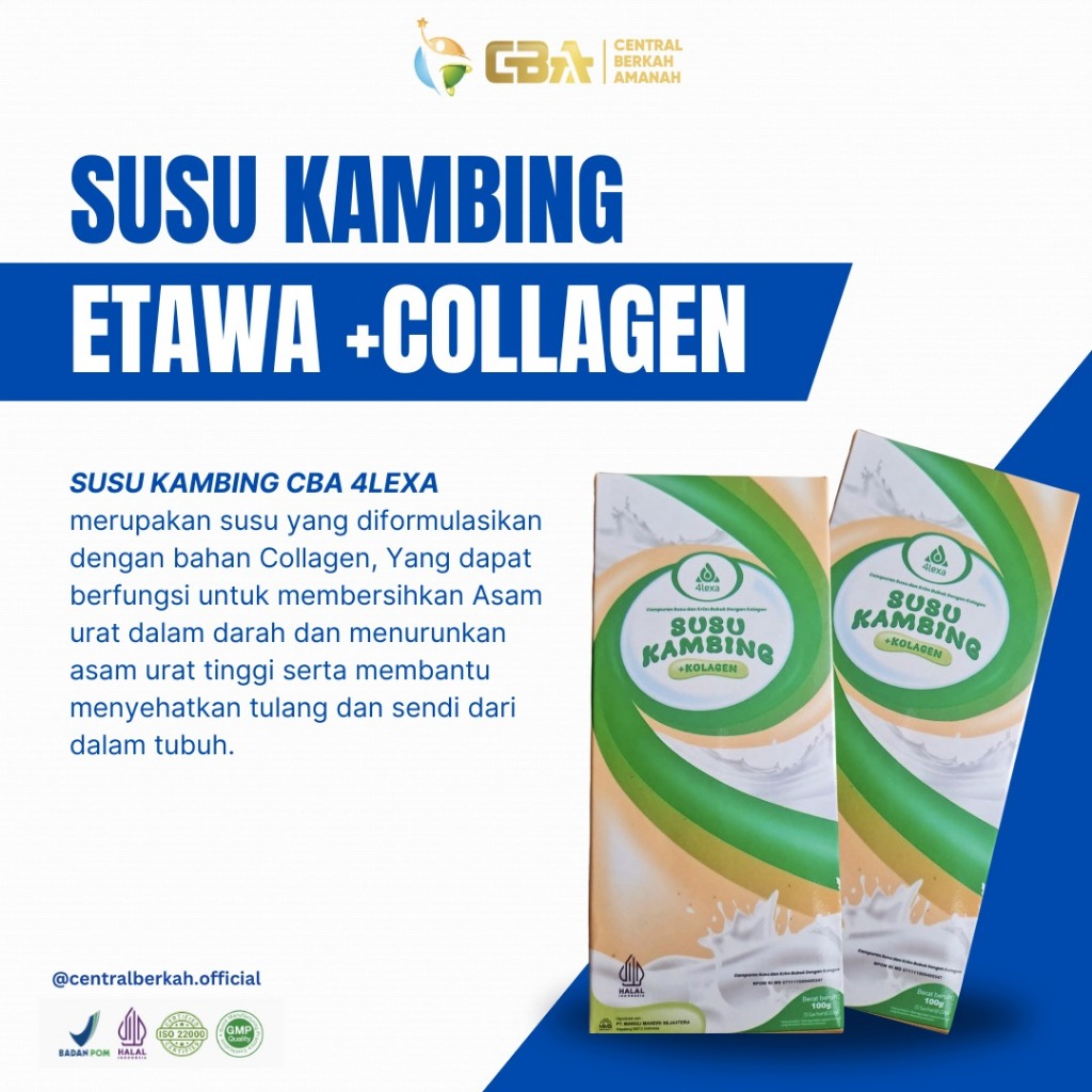 

Susu Kambing ETAWA CBA 4lexa Kolagen