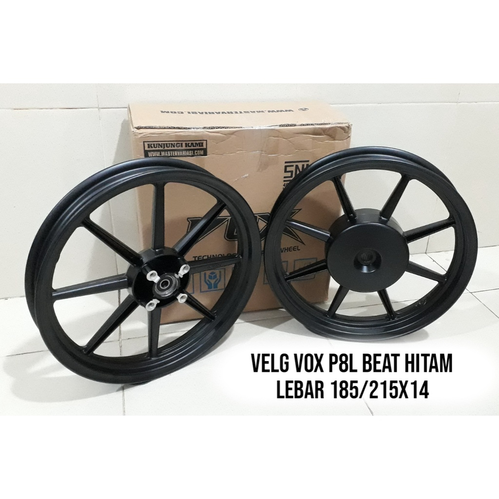 Velg bintang VOX p8 beat/beat F1/vario11/Scoopy old ring 14/vario125/vario150 Hitam/Putih/gold