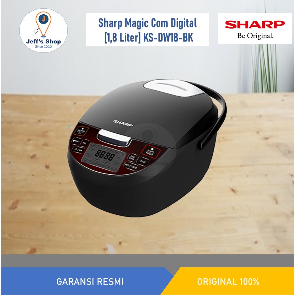 Sharp Magic Com Digital [1,8 Liter] KS DW18 BK