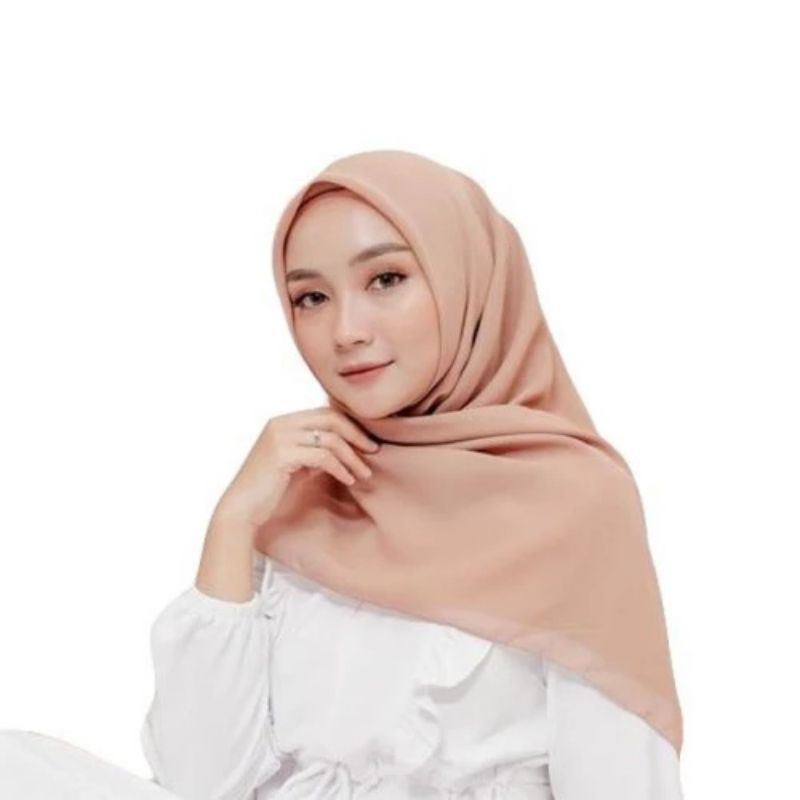 hijab polos segi 4
