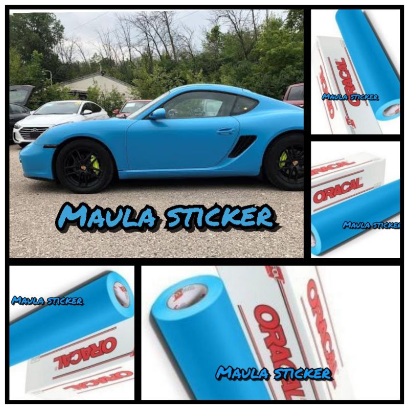 Skotlet Oracal Biru 053 Doff Kualitas Premium Untuk Variasi Body Motor Atau Mobil