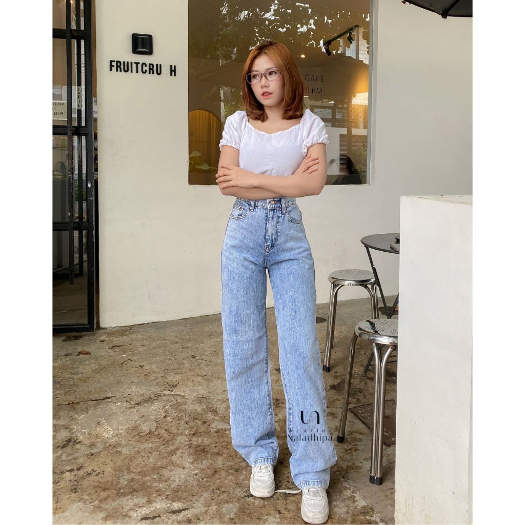 Nara Pants Whister Jeans - Highwaist Loose Jeans