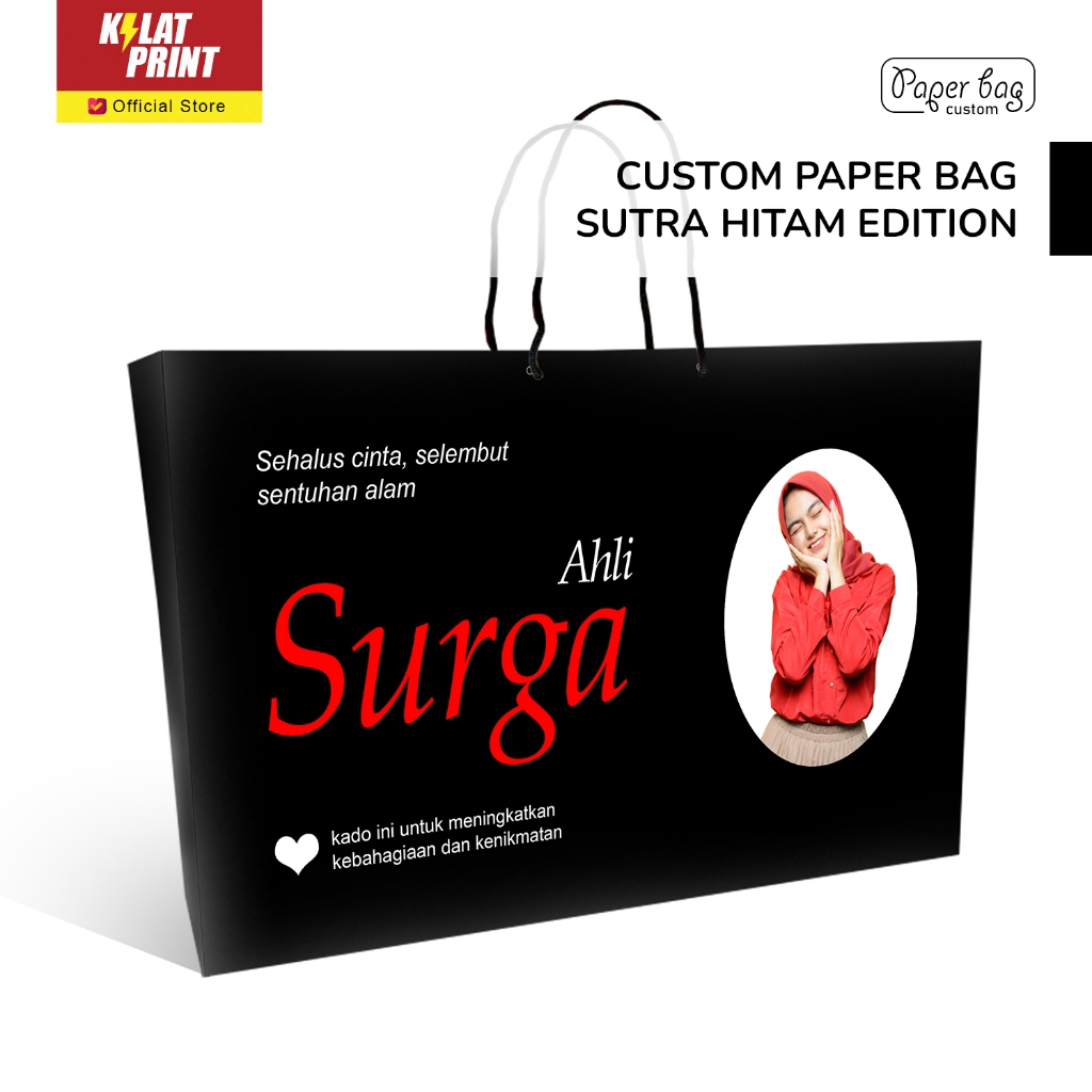 

Paper Bag Kado Custom Paperbag Ala Sutra Hitam