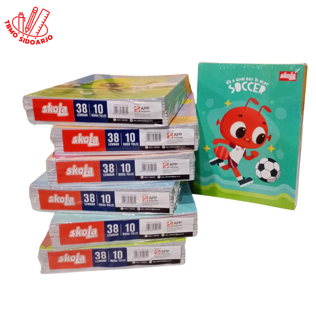 

Buku Tulis SIDU SKOLA 38 lembar 1 pak (isi 10 buku) - SKOLA by SIDU