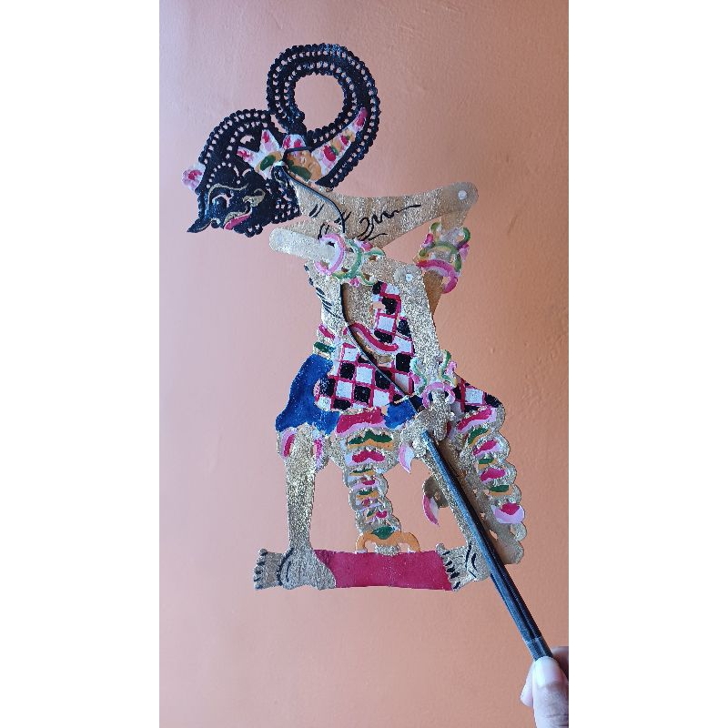 WAYANG KULIT mini 30cm werkudara/ WAYANG BIMA/ wayang bimo