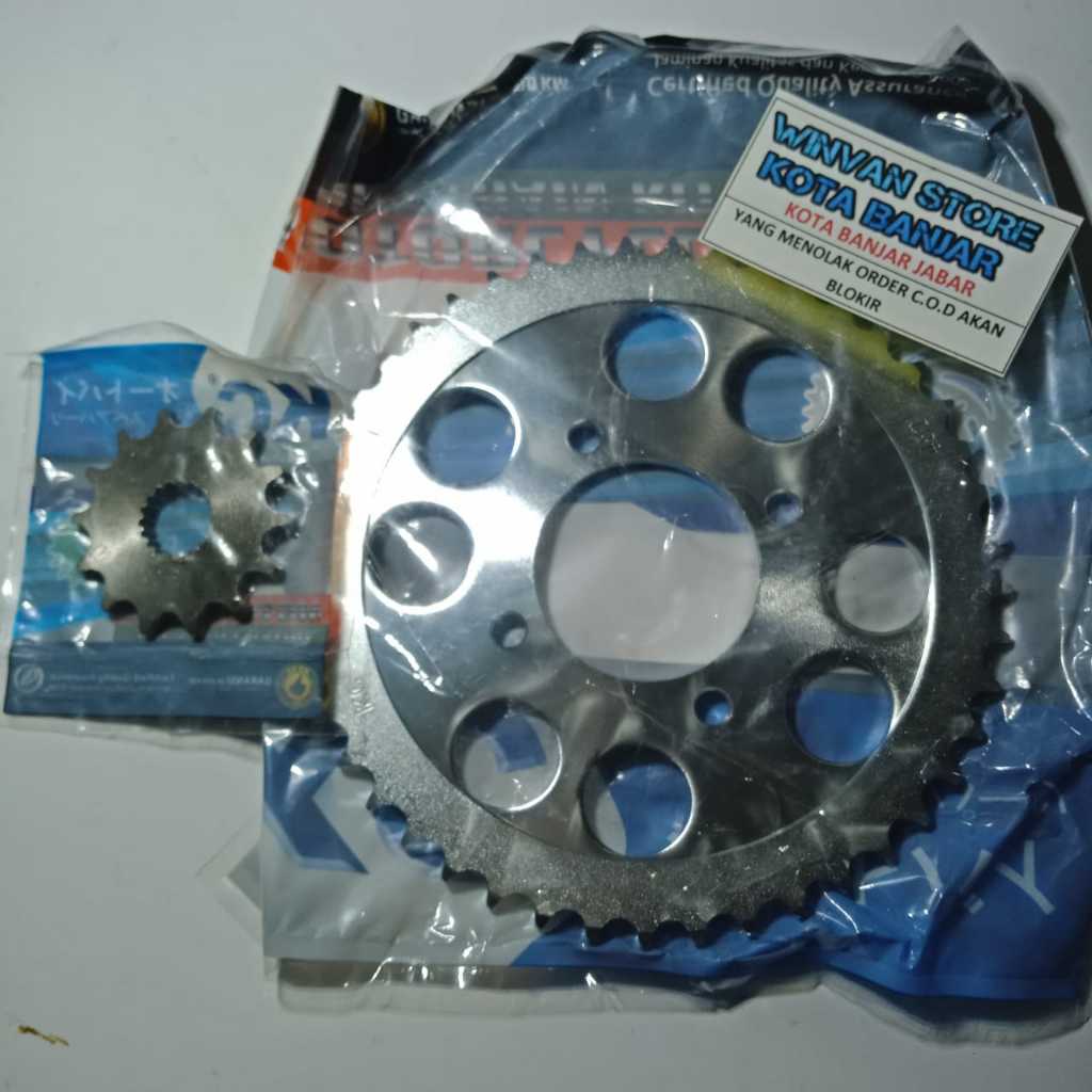 Gear gir depan belakang gir Thunder 125 428 45T 14T