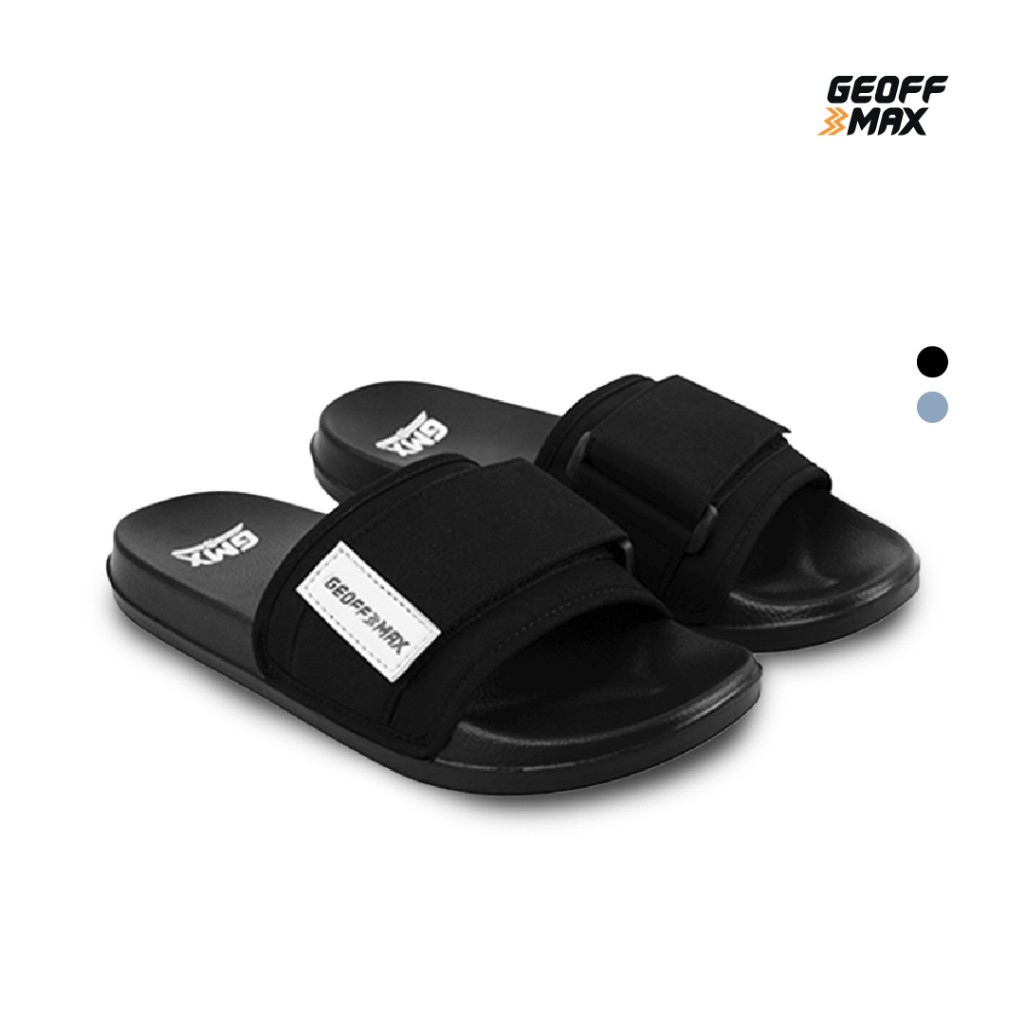 Geoff Max - Quincy Black | Sandal Slop Slipper | Sandal Unisex Anti Slip