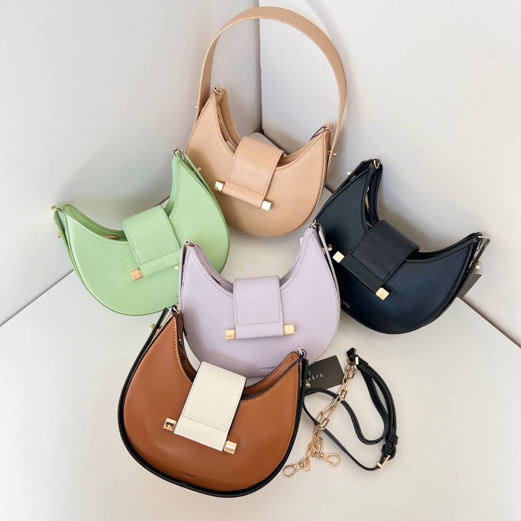 TAS BAHU KERJA FORMAL HOBO HALF MOON SADDLE SHOULDER BAG PRB194
