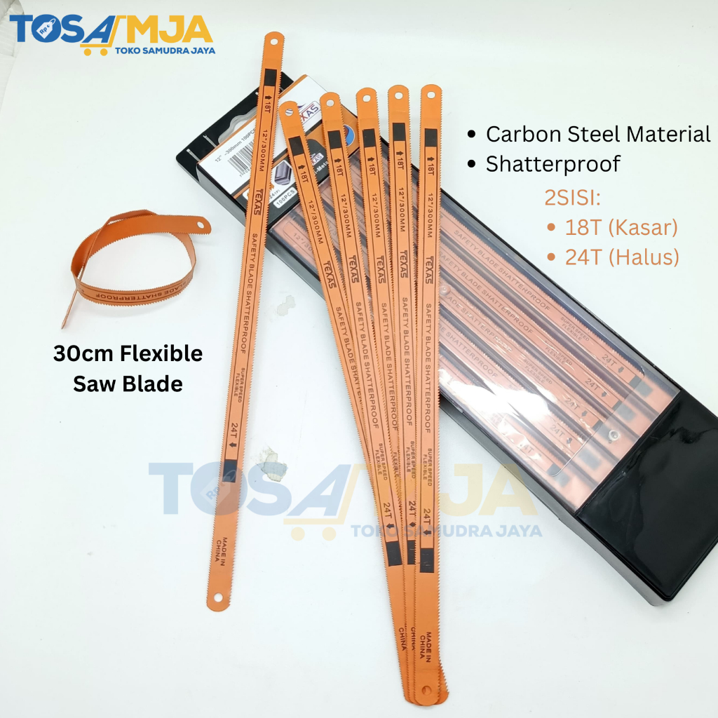Mata Gergaji Alat Potong Besi Pipa PVC  Logam 2 Sisi — 8