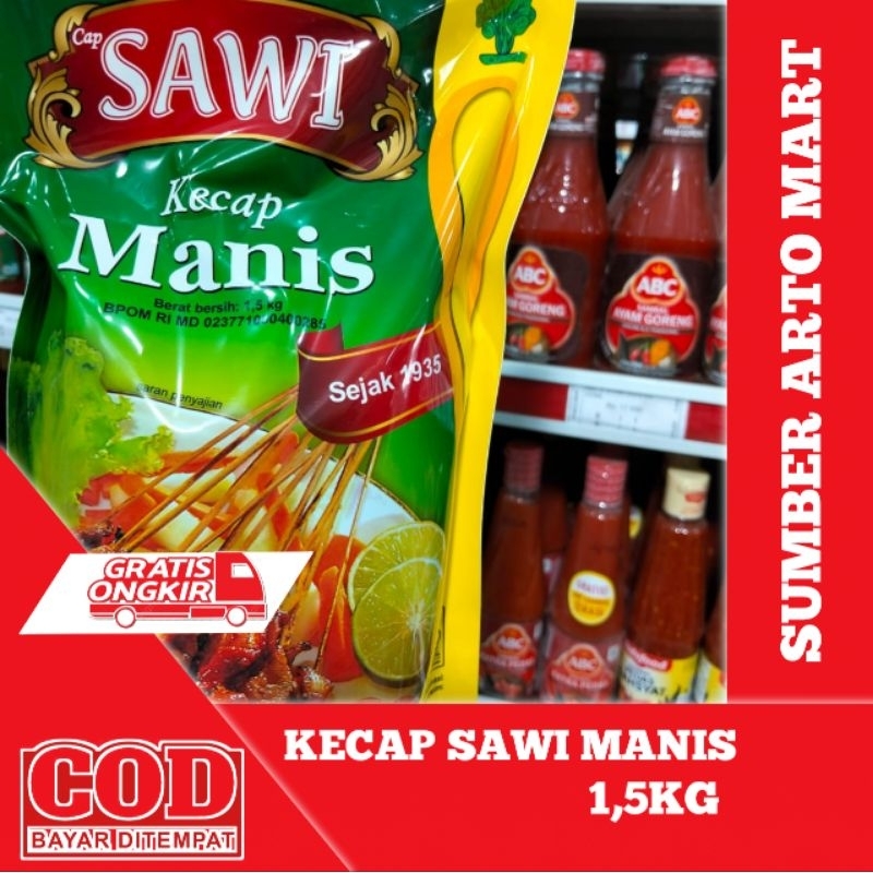 

kecap/kecap manis/kecap sawi manis kemasan 1,5L