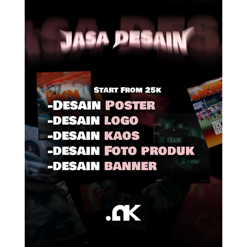 Jasa Desain Poster, Desain Logo, Desain Kaos, Desain Foto Produk, Desain Banner, Desain Stiker