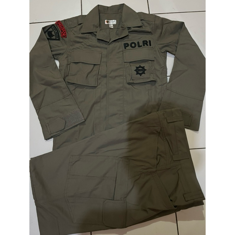 BAJU PDL HIJAU TAKTIKAL BRIMOB