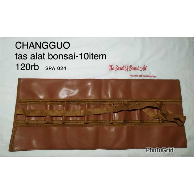 tas untuk alat bonsai bahan kulit sintetis
