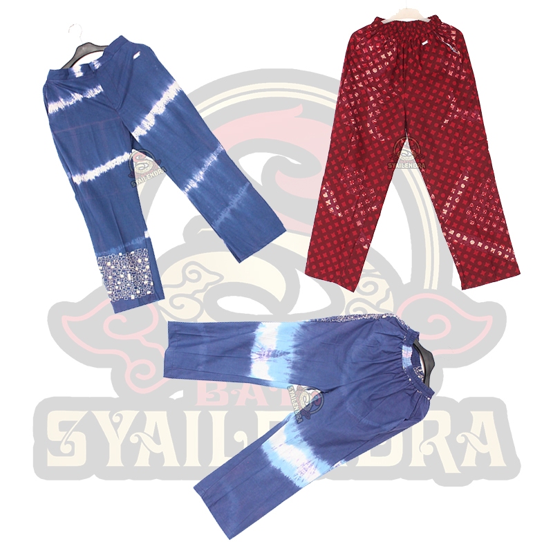 BATIK SYAILENDRA TRUSMI Celana Kulot Batik Cap & Tie Dye